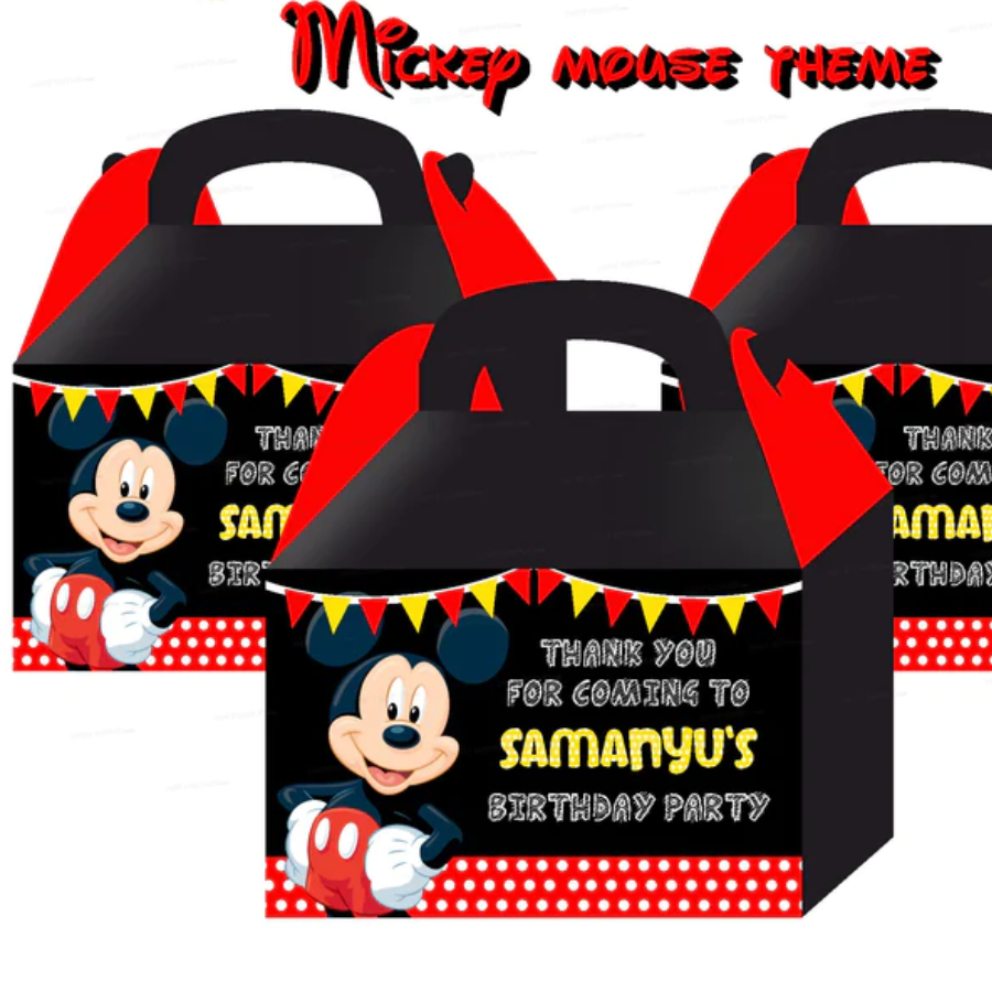 PSI Michey Mouse Theme Goodie Return Gift Boxes