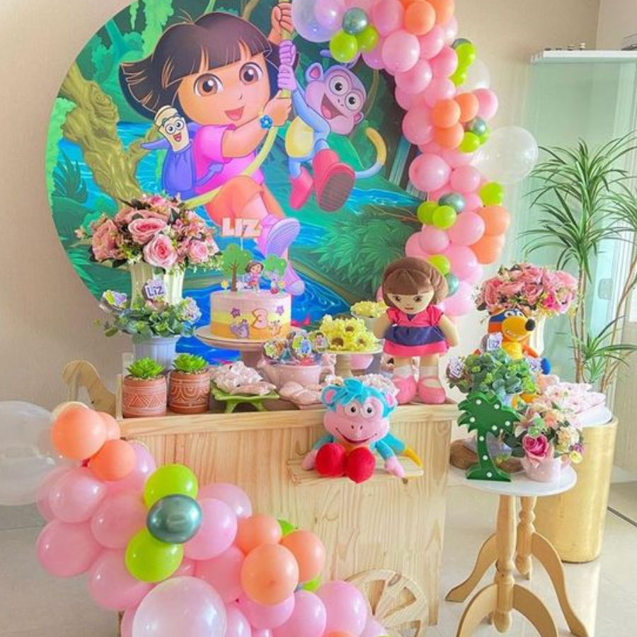 Birthday(  Dora and Bujji Theme Decoration)