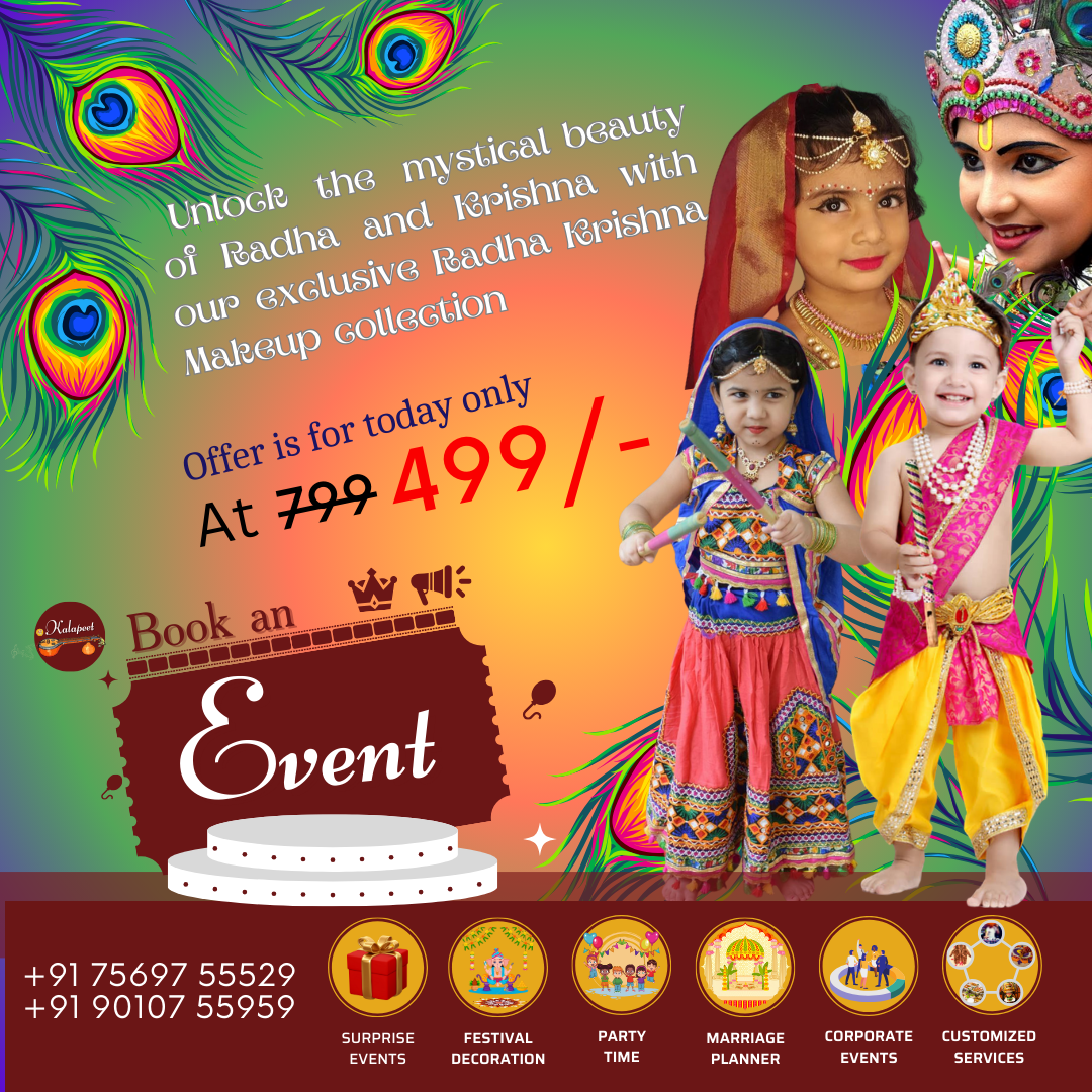 Transform Your Kid into Krishna or Radha this Janmashtami – Affordable Costumes and Makeup!