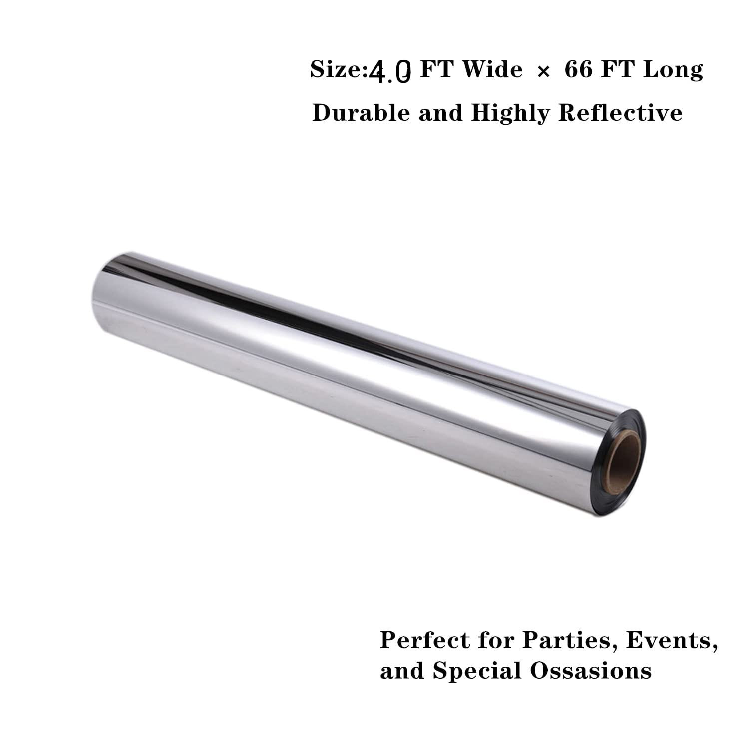 Reflective silver foil(4.0ft wide * 66ft long)