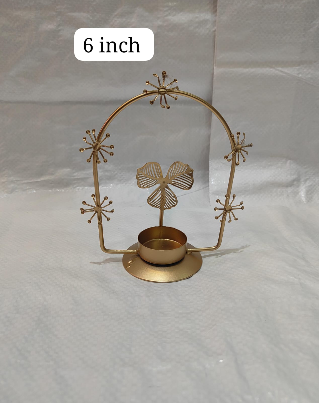 Swarna pushpa diya stand