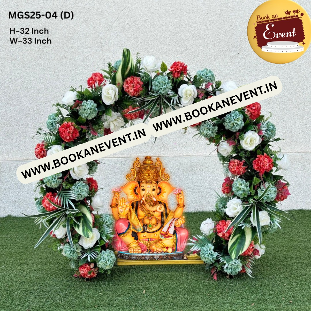 LORD GANESHA ROUND MANDAP DECOR THEME